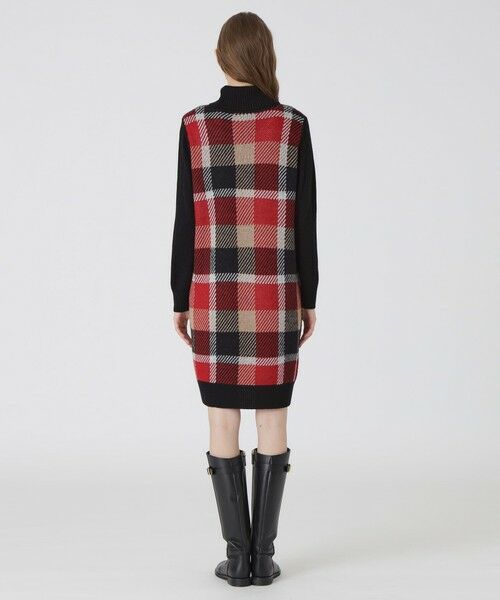 ブルーレーベル クレストブリッジ チェックヘアリージャカード