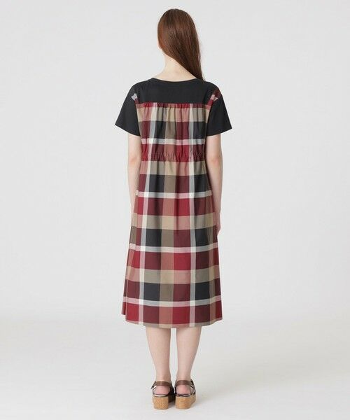 BLUE LABEL / BLACK LABEL CRESTBRIDGE / ブルーレーベル / ブラックレーベル・クレストブリッジ  ドレス | 【一部店舗限定】コンパクトクリアーポンチチェックコンビドレス | 詳細2