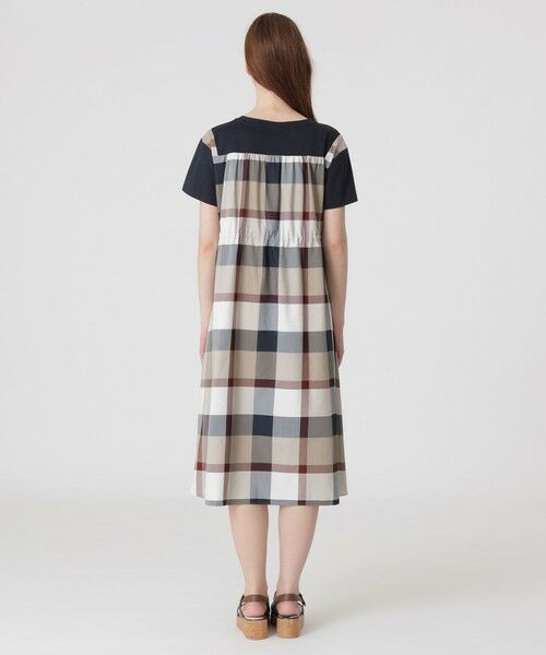 BLUE LABEL / BLACK LABEL CRESTBRIDGE / ブルーレーベル / ブラックレーベル・クレストブリッジ  ドレス | 【一部店舗限定】コンパクトクリアーポンチチェックコンビドレス | 詳細7