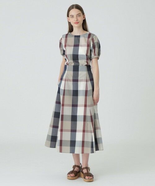 【新品】BLUE LABEL CRESTBRIDGE ボイルブラウス セール】 【一部店舗限定】クレストブリッジチェックソフティー