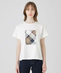 BLUE LABEL / BLACK LABEL CRESTBRIDGE / ブルーレーベル / ブラックレーベル・クレストブリッジ  カットソー | 【一部店舗限定】クレストブリッジチェックプリントTシャツ