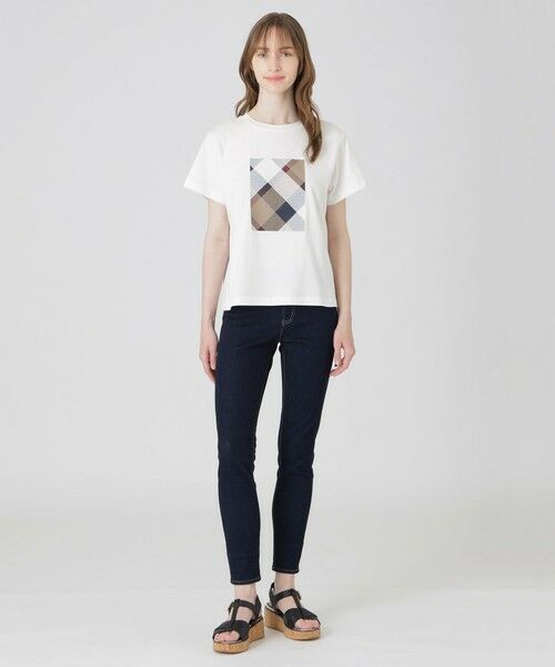 BLUE LABEL / BLACK LABEL CRESTBRIDGE / ブルーレーベル / ブラックレーベル・クレストブリッジ  カットソー | 【一部店舗限定】クレストブリッジチェックプリントTシャツ | 詳細1