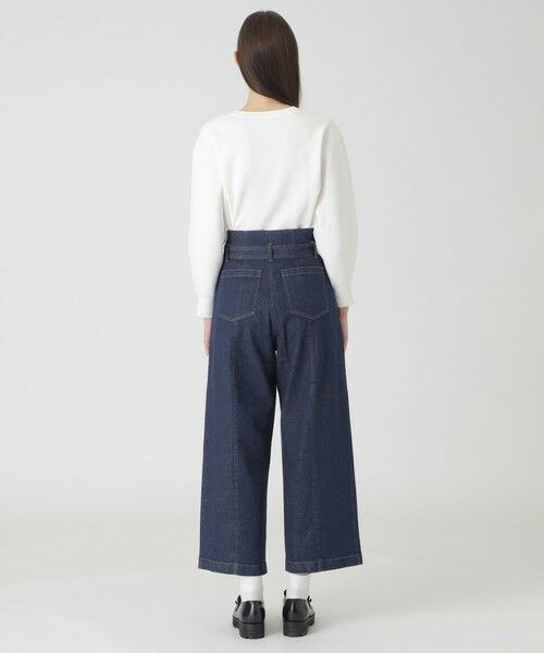 BLUE LABEL / BLACK LABEL CRESTBRIDGE / ブルーレーベル / ブラックレーベル・クレストブリッジ  その他パンツ | 【一部店舗限定】ムラ糸ストレッチデニムワイドパンツ | 詳細3