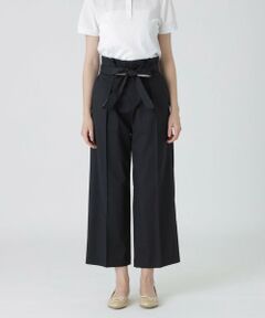 【BURBERRY BLUE LABEL】ブラック ワイドパンツ BURBERRY BLUE LABEL - BURBERRY BLUELABEL バーバリー