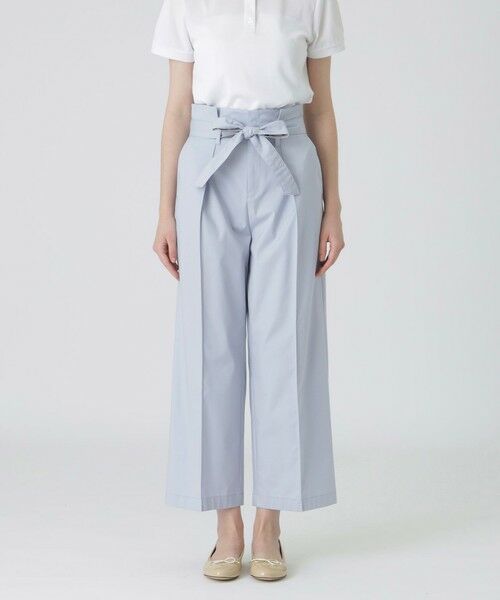 BLUE LABEL / BLACK LABEL CRESTBRIDGE / ブルーレーベル / ブラックレーベル・クレストブリッジ  その他パンツ | 【一部店舗限定】サイロスパンクリアツイルワイドパンツ（サックス1）