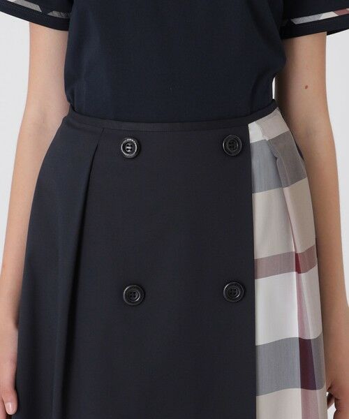 BLUE LABEL / BLACK LABEL CRESTBRIDGE / ブルーレーベル / ブラックレーベル・クレストブリッジ ミニ・ひざ丈スカート | 【一部店舗限定】サイロスパンツイルパーシャルチェックスカート | 詳細10