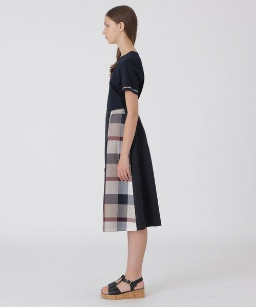 BLUE LABEL / BLACK LABEL CRESTBRIDGE / ブルーレーベル / ブラックレーベル・クレストブリッジ ミニ・ひざ丈スカート | 【一部店舗限定】サイロスパンツイルパーシャルチェックスカート | 詳細8