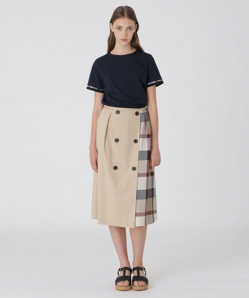 BLUE LABEL / BLACK LABEL CRESTBRIDGE / ブルーレーベル / ブラックレーベル・クレストブリッジ ミニ・ひざ丈スカート | 【一部店舗限定】サイロスパンツイルパーシャルチェックスカート | 詳細13