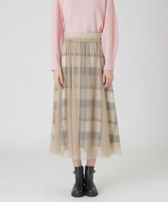 BLUE LABEL / BLACK LABEL CRESTBRIDGE / ブルーレーベル / ブラックレーベル・クレストブリッジ  ミニ・ひざ丈スカート | 【一部店舗限定】クレストブリッジチェック5WAYチュールスカート