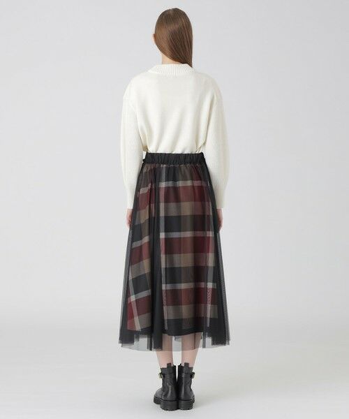 BLUE LABEL / BLACK LABEL CRESTBRIDGE / ブルーレーベル / ブラックレーベル・クレストブリッジ  ミニ・ひざ丈スカート | 【一部店舗限定】クレストブリッジチェック5WAYチュールスカート | 詳細7