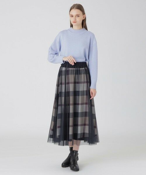 BLUE LABEL / BLACK LABEL CRESTBRIDGE / ブルーレーベル / ブラックレーベル・クレストブリッジ  ミニ・ひざ丈スカート | 【一部店舗限定】クレストブリッジチェック5WAYチュールスカート | 詳細13