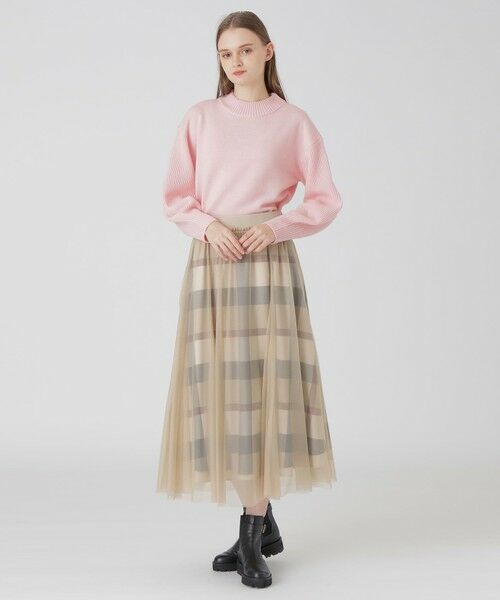 BLUE LABEL / BLACK LABEL CRESTBRIDGE / ブルーレーベル / ブラックレーベル・クレストブリッジ  ミニ・ひざ丈スカート | 【一部店舗限定】クレストブリッジチェック5WAYチュールスカート | 詳細25