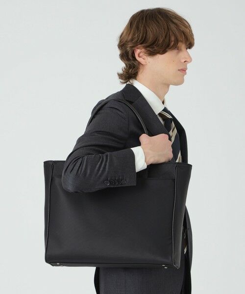 BLUE LABEL / BLACK LABEL CRESTBRIDGE / ブルーレーベル / ブラックレーベル・クレストブリッジ  ショルダーバッグ | ナイロンコンビカルゼシャドークレストブリッジチェックビジネストートバッグ | 詳細1