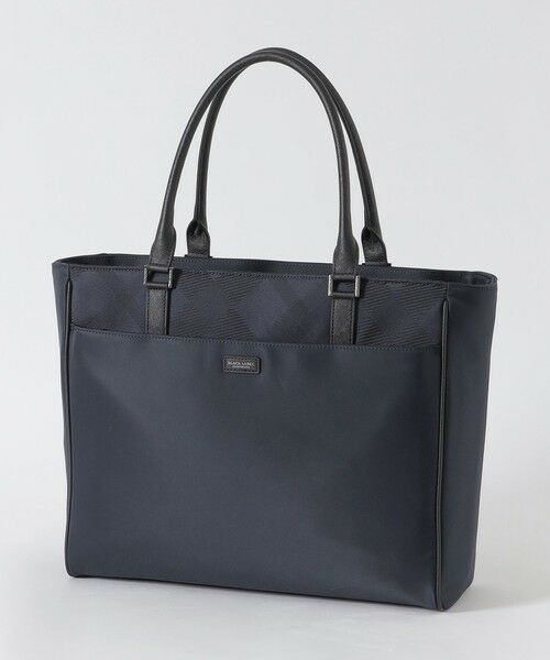 BLUE LABEL / BLACK LABEL CRESTBRIDGE/ブルーレーベル / ブラックレーベル・クレストブリッジ ナイロンコンビカルゼシャドークレストブリッジチェックビジネストートバッグ ネイビー1 F BLUE LABEL / BLACK LABEL CRESTBRIDGE/ブルーレーベル / ブラックレーベル・クレストブリッジ ナイロンコンビカルゼシャドークレストブリッジチェックビジネストートバッグ ネイビー1 F