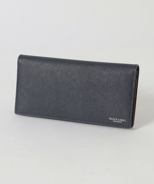 BLUE LABEL / BLACK LABEL CRESTBRIDGE / ブルーレーベル / ブラックレーベル・クレストブリッジ  財布・コインケース・マネークリップ | バイカラークレストブリッジチェックロングウォレット（ネイビー1）