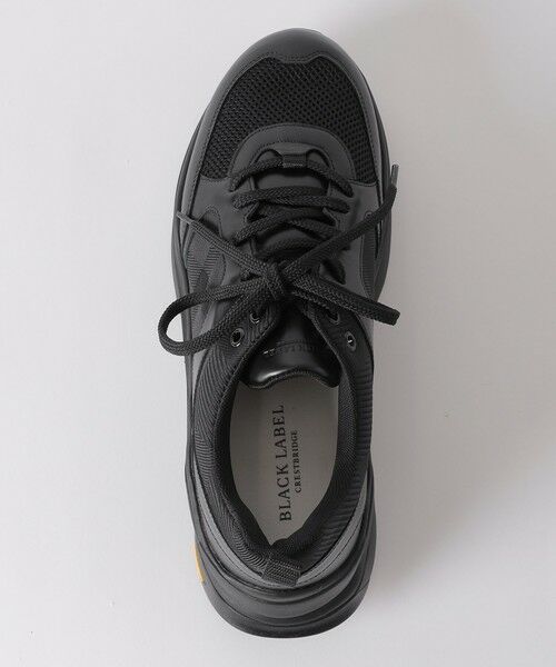BLUE LABEL / BLACK LABEL CRESTBRIDGE / ブルーレーベル / ブラックレーベル・クレストブリッジ スニーカー | 【BLACK.lab】カルゼシャドークレストブリッジチェックコンビビブラムスニーカー | 詳細1