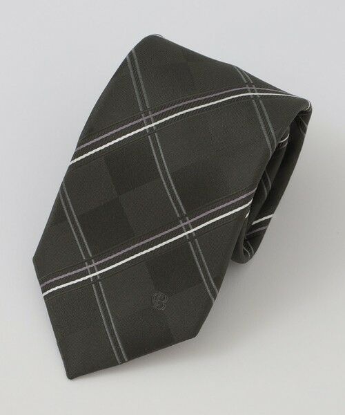 BLUE LABEL / BLACK LABEL CRESTBRIDGE / ブルーレーベル / ブラックレーベル・クレストブリッジ  ネクタイ | サテンブロックコンビチェックタイ | 詳細4