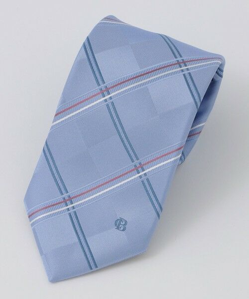 BLUE LABEL / BLACK LABEL CRESTBRIDGE / ブルーレーベル / ブラックレーベル・クレストブリッジ  ネクタイ | サテンブロックコンビチェックタイ | 詳細8