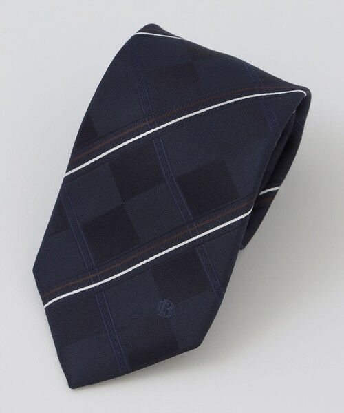 BLUE LABEL / BLACK LABEL CRESTBRIDGE / ブルーレーベル / ブラックレーベル・クレストブリッジ  ネクタイ | サテンブロックコンビチェックタイ | 詳細12