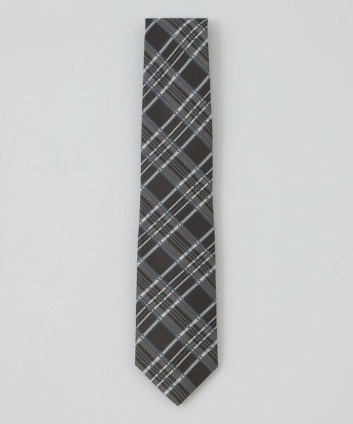 BLUE LABEL / BLACK LABEL CRESTBRIDGE/ブルーレーベル / ブラックレーベル・クレストブリッジ インポートアクセントペンチェックタイ ブラウン7 F BLUE LABEL / BLACK LABEL CRESTBRIDGE/ブルーレーベル / ブラックレーベル・クレストブリッジ インポートアクセントペンチェックタイ ブラウン7 F