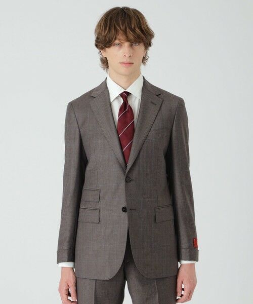 BLUE LABEL / BLACK LABEL CRESTBRIDGE / ブルーレーベル / ブラックレーベル・クレストブリッジ セットアップ | 【一部店舗限定】MINOVAクラシカルブラウングレンチェックスーツ(ブラウン9)