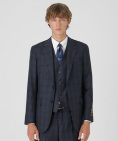BLUE LABEL / BLACK LABEL CRESTBRIDGE / ブルーレーベル / ブラックレーベル・クレストブリッジ  セットアップ | 【一部店舗限定】TALLIA DI DELFINO マローネチェックスリーピーススーツ