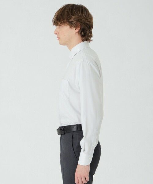 BLUE LABEL / BLACK LABEL CRESTBRIDGE / ブルーレーベル / ブラックレーベル・クレストブリッジ シャツ・ブラウス | ハイストレッチシャドーストライプセミワイドカラーシャツ | 詳細7