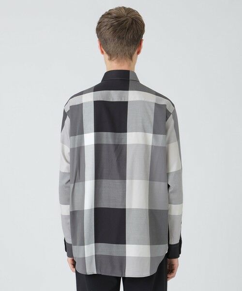 BLUE LABEL / BLACK LABEL CRESTBRIDGE / ブルーレーベル / ブラックレーベル・クレストブリッジ シャツ・ブラウス | キュプラミックスオーガニックコットンクレストブリッジチェックシャツ | 詳細3