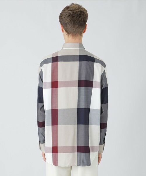 BLUE LABEL / BLACK LABEL CRESTBRIDGE / ブルーレーベル / ブラックレーベル・クレストブリッジ シャツ・ブラウス | キュプラミックスオーガニックコットンクレストブリッジチェックシャツ | 詳細7