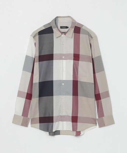 未使用級　ブラックレーベル WEB限定　チェックハーフジップカットソー　M WEB限定】サイドチェックハーフジップカットソー