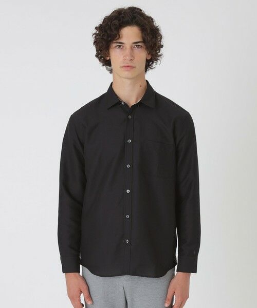 BLUE LABEL / BLACK LABEL CRESTBRIDGE/ブルーレーベル / ブラックレーベル・クレストブリッジ オーガニックコットンピンオックスシャツ ブラック 3L BLUE LABEL / BLACK LABEL CRESTBRIDGE/ブルーレーベル / ブラックレーベル・クレストブリッジ オーガニックコットンピンオックスシャツ ブラック 3L