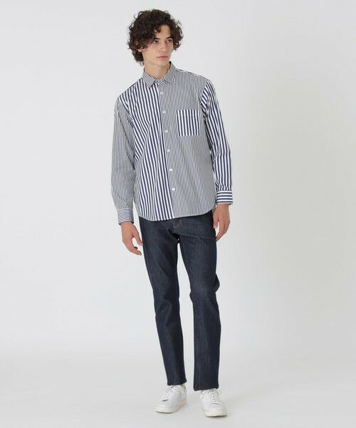 BLUE LABEL / BLACK LABEL CRESTBRIDGE / ブルーレーベル / ブラックレーベル・クレストブリッジ シャツ・ブラウス | ストライプコンビシャツ | 詳細1
