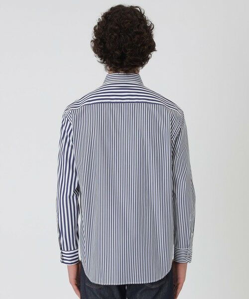 BLUE LABEL / BLACK LABEL CRESTBRIDGE / ブルーレーベル / ブラックレーベル・クレストブリッジ シャツ・ブラウス | ストライプコンビシャツ | 詳細3