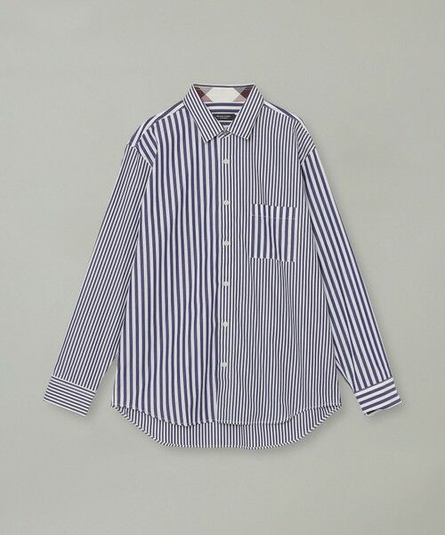 BLUE LABEL / BLACK LABEL CRESTBRIDGE / ブルーレーベル / ブラックレーベル・クレストブリッジ シャツ・ブラウス | ストライプコンビシャツ | 詳細5