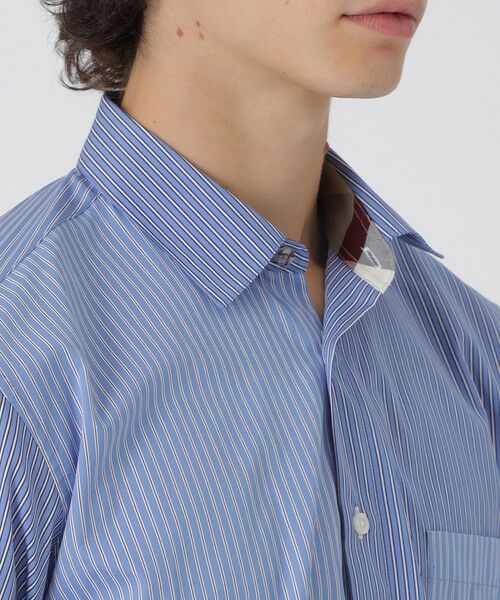 BLUE LABEL / BLACK LABEL CRESTBRIDGE / ブルーレーベル / ブラックレーベル・クレストブリッジ シャツ・ブラウス | ストライプコンビシャツ | 詳細9