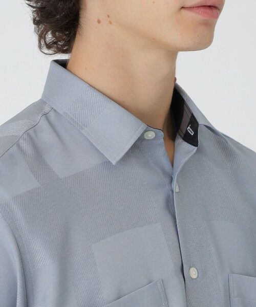 BLUE LABEL / BLACK LABEL CRESTBRIDGE / ブルーレーベル / ブラックレーベル・クレストブリッジ  シャツ・ブラウス | ブライトレーヨンシャドーチェックシャツ | 詳細4