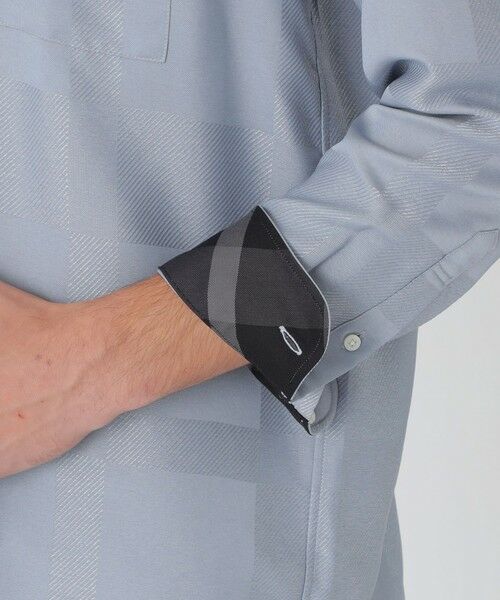 BLUE LABEL / BLACK LABEL CRESTBRIDGE / ブルーレーベル / ブラックレーベル・クレストブリッジ  シャツ・ブラウス | ブライトレーヨンシャドーチェックシャツ | 詳細5