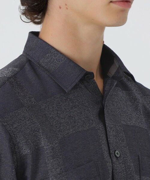 BLUE LABEL / BLACK LABEL CRESTBRIDGE / ブルーレーベル / ブラックレーベル・クレストブリッジ  シャツ・ブラウス | ブライトレーヨンシャドーチェックシャツ | 詳細10