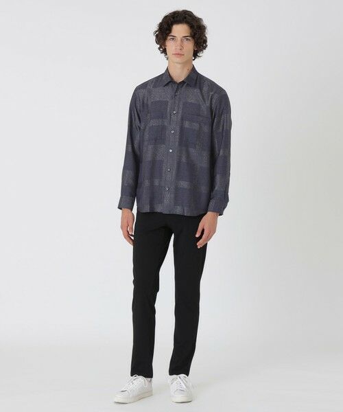 BLUE LABEL / BLACK LABEL CRESTBRIDGE / ブルーレーベル / ブラックレーベル・クレストブリッジ  シャツ・ブラウス | ブライトレーヨンシャドーチェックシャツ | 詳細7