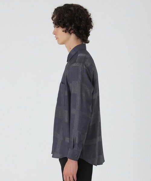 BLUE LABEL / BLACK LABEL CRESTBRIDGE / ブルーレーベル / ブラックレーベル・クレストブリッジ  シャツ・ブラウス | ブライトレーヨンシャドーチェックシャツ | 詳細8