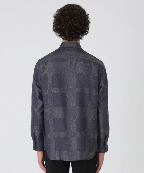 BLUE LABEL / BLACK LABEL CRESTBRIDGE / ブルーレーベル / ブラックレーベル・クレストブリッジ  シャツ・ブラウス | ブライトレーヨンシャドーチェックシャツ | 詳細9