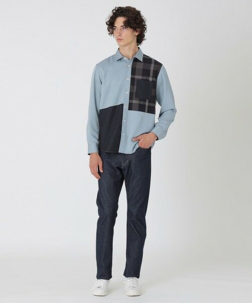 BLUE LABEL / BLACK LABEL CRESTBRIDGE / ブルーレーベル / ブラックレーベル・クレストブリッジ  シャツ・ブラウス | デニムライクパッチワークシャツ | 詳細1