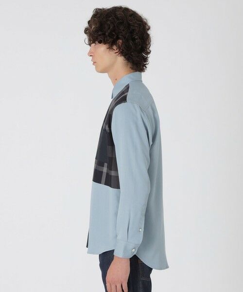 BLUE LABEL / BLACK LABEL CRESTBRIDGE / ブルーレーベル / ブラックレーベル・クレストブリッジ  シャツ・ブラウス | デニムライクパッチワークシャツ | 詳細2