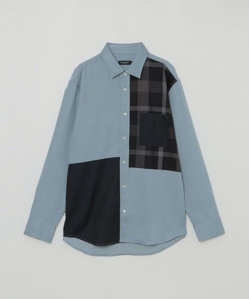 BLUE LABEL / BLACK LABEL CRESTBRIDGE / ブルーレーベル / ブラックレーベル・クレストブリッジ  シャツ・ブラウス | デニムライクパッチワークシャツ | 詳細5