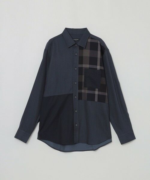 BLUE LABEL / BLACK LABEL CRESTBRIDGE / ブルーレーベル / ブラックレーベル・クレストブリッジ  シャツ・ブラウス | デニムライクパッチワークシャツ | 詳細10