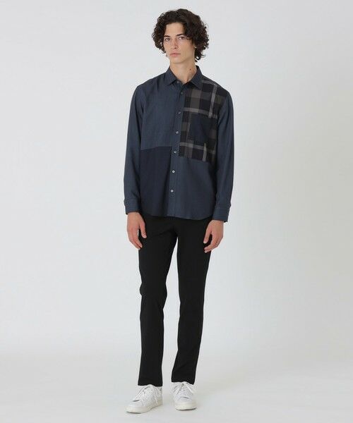 BLUE LABEL / BLACK LABEL CRESTBRIDGE / ブルーレーベル / ブラックレーベル・クレストブリッジ  シャツ・ブラウス | デニムライクパッチワークシャツ | 詳細6