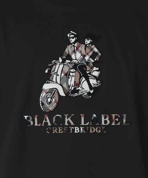【新品】ブラックレーベルクレストブリッジ　Tシャツ　Lブルー　バーバリー　362 新品】ブラックレーベルクレストブリッジ Tシャツ Lブルー