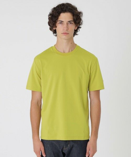 BLUE LABEL / BLACK LABEL CRESTBRIDGE/ブルーレーベル / ブラックレーベル・クレストブリッジ 10カラーレタードスリーブTシャツ イエロー3 L BLUE LABEL / BLACK LABEL CRESTBRIDGE/ブルーレーベル / ブラックレーベル・クレストブリッジ 10カラーレタードスリーブTシャツ イエロー3 L