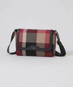 クレストブリッジチェックキャンバスかぶせショルダー