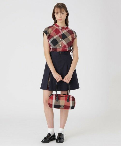 BLUE LABEL / BLACK LABEL CRESTBRIDGE / ブルーレーベル / ブラックレーベル・クレストブリッジ  ショルダーバッグ | クレストブリッジチェックキャンバスボストンバッグ | 詳細2